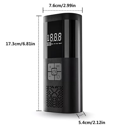 Tire Inflator Portable Air Compressor, 150PSI Car Tire Air Pump With Tire Pressure Gauge/LED