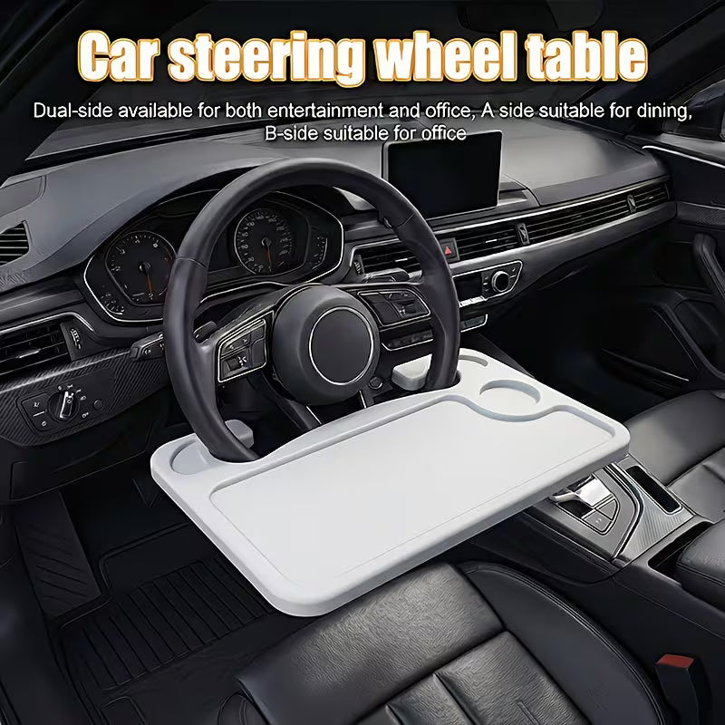 Car Steering Wheel Multifunctional Large Table Board, Suitable for Laptop Office Work, Dining And Daily Work.
