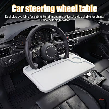 Car Steering Wheel Multifunctional Large Table Board, Suitable for Laptop Office Work, Dining And Daily Work.