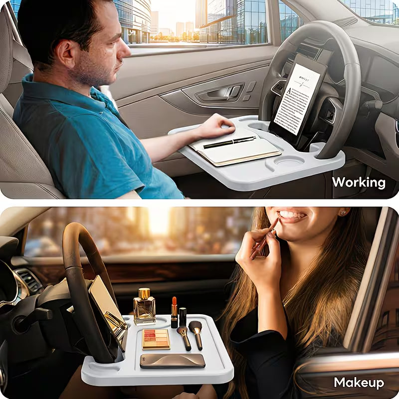 Car Steering Wheel Multifunctional Large Table Board, Suitable for Laptop Office Work, Dining And Daily Work.