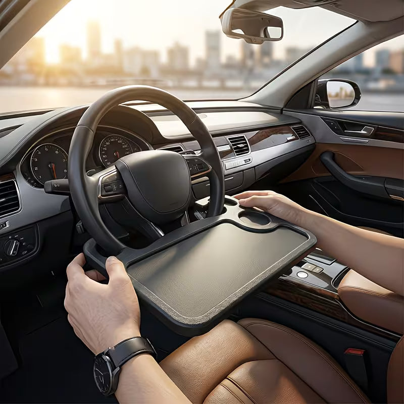 Car Steering Wheel Multifunctional Large Table Board, Suitable for Laptop Office Work, Dining And Daily Work.