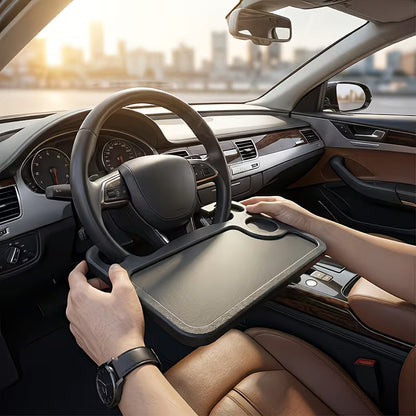 Car Steering Wheel Multifunctional Large Table Board, Suitable for Laptop Office Work, Dining And Daily Work.