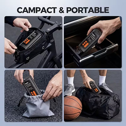 3000A Portable Starter Power Supply + Inflator Pump 7 in 1 Function